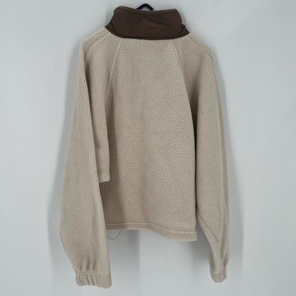 Easy Sundays Sunday Fleece Oversized Jacket In Oat Milk - Picture 6 of 7